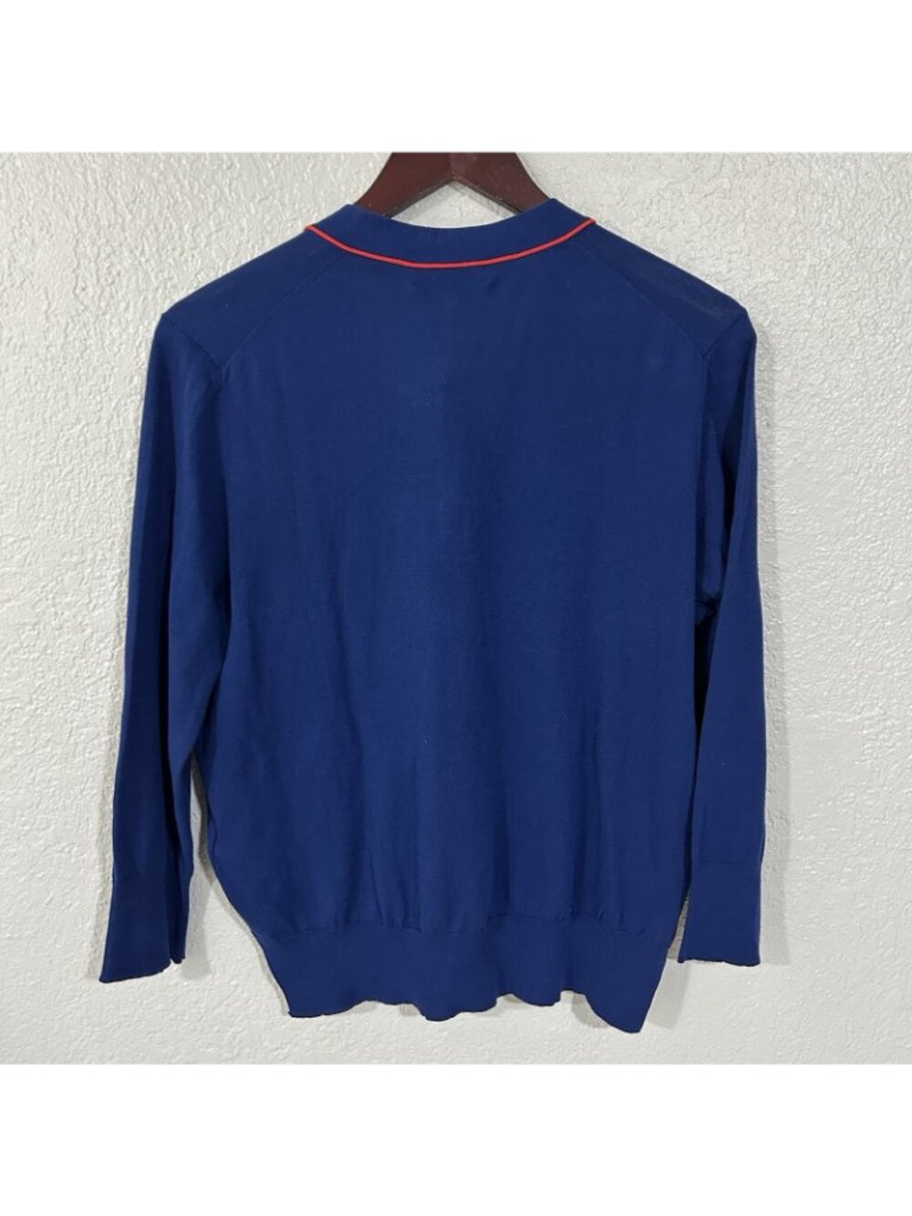 Juicy Couture NWT preppy Button Up Cardigan Grampacore Womens Medium Preppy Blue - Picture 9 of 9
